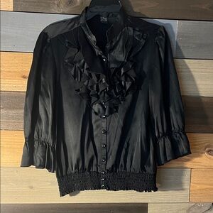 Spense Black Elegant Blouse